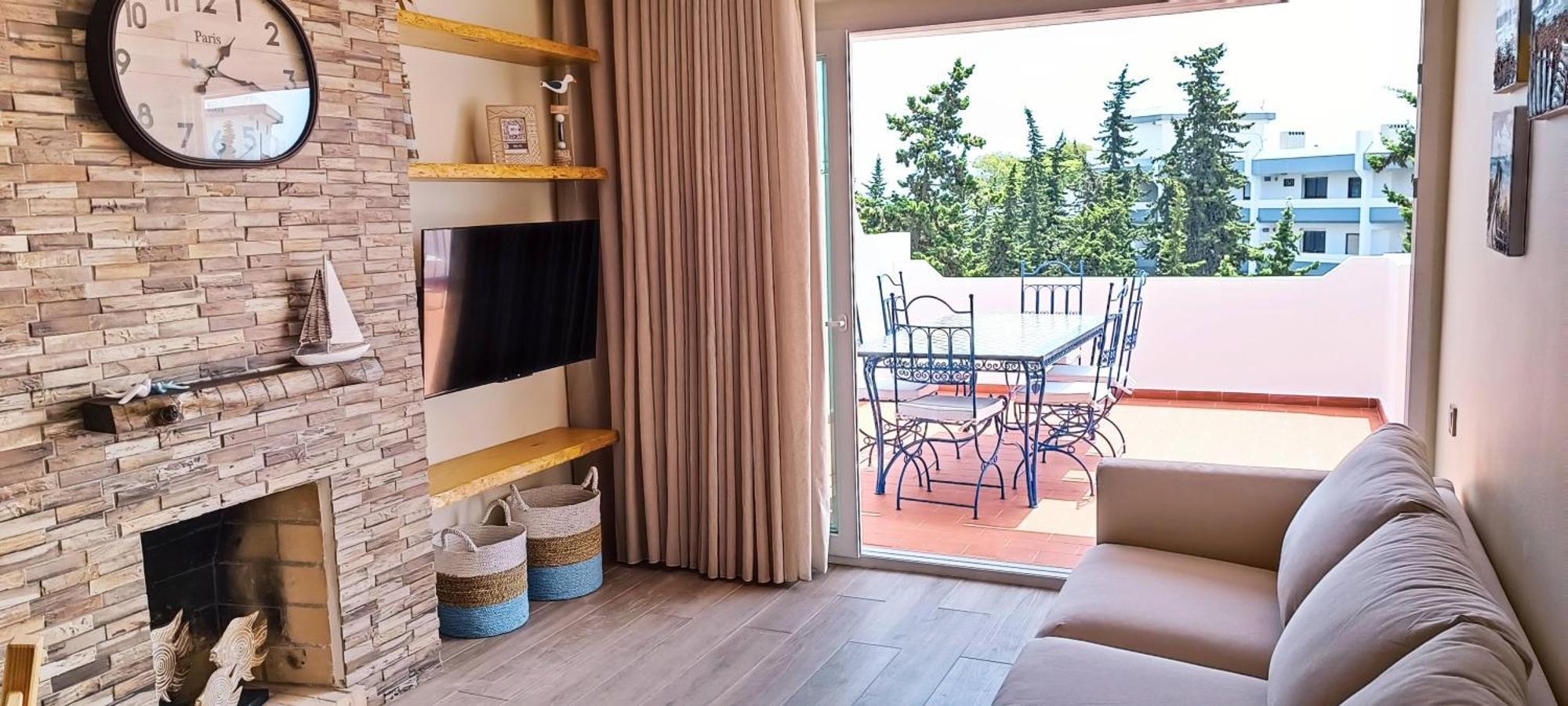 Blue & Yellow Penthouse With Terrace At Balaia Mar Albufeira Exterior photo
